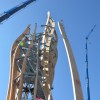 die bauphase am turm